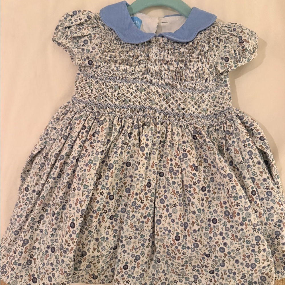 Anavini Floral Blue Kids Dress